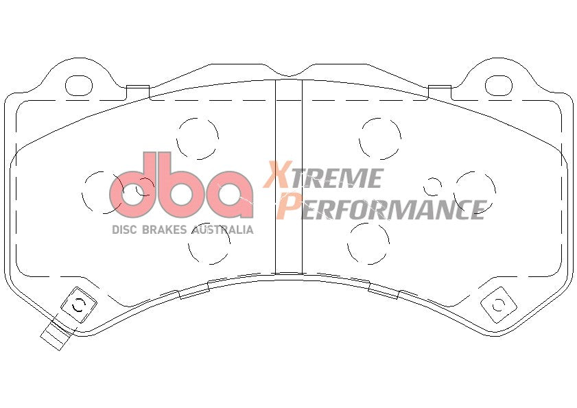 Dodge Challenger / Charger / Durango / Chevrolet Camaro / Corvette DBA Xtreme Performance Front Brake Pads