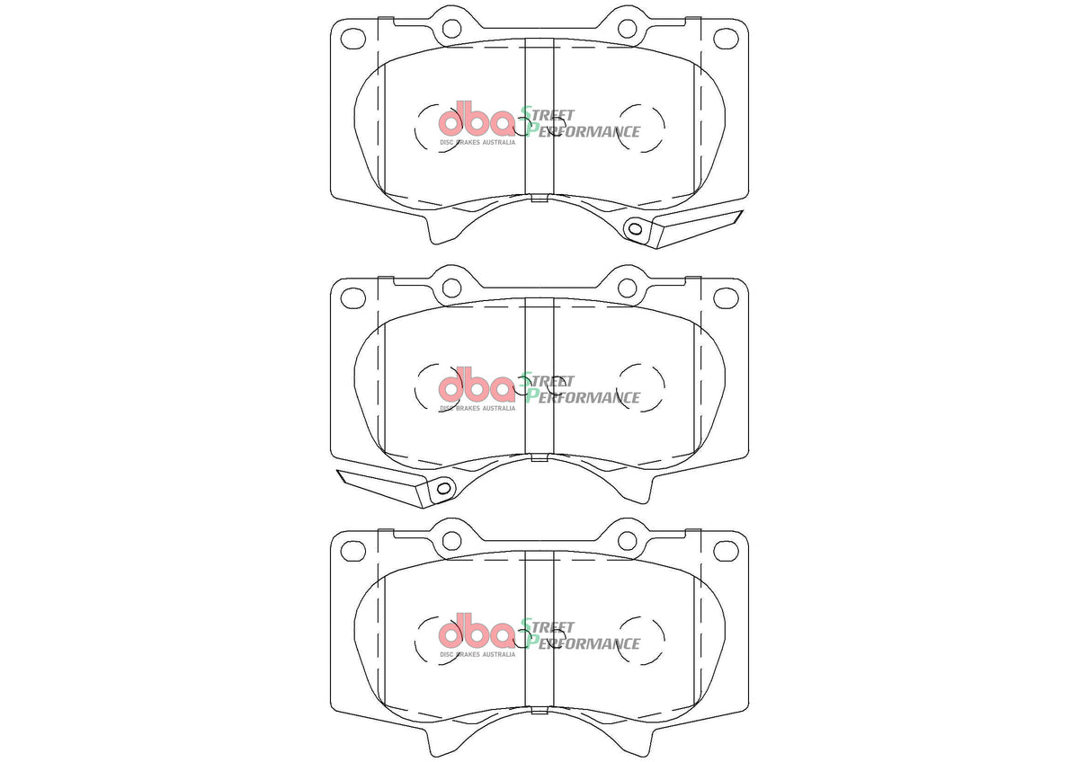 Toyota Fortuner / Hi-Lux DBA Front Brake Kit – Street Series X-GOLD & Street Performance Brake Pads