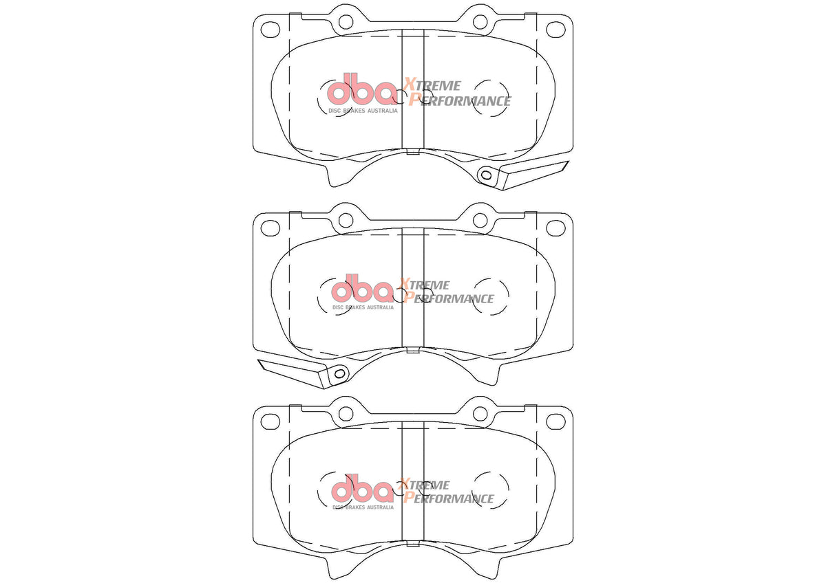 Toyota Fortuner / Hi-Lux DBA Front Brake Kit – 4000 Series T3 Slotted & Xtreme Performance Brake Pads