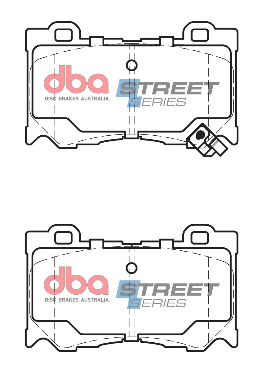 Infiniti FX30D / FX37 / FX50 / Nissan 370Z / Skyline Coupe DBA Street Series Ceramic Front Brake Pads