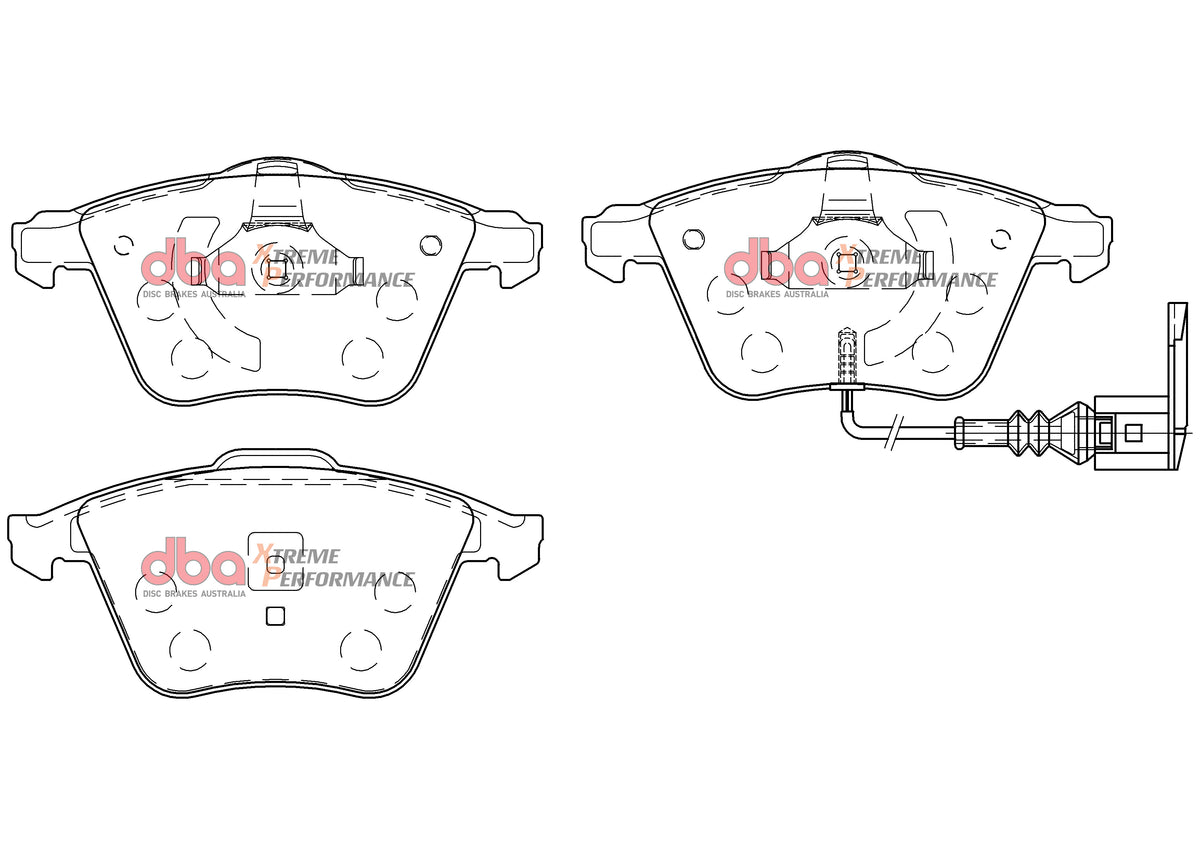 Audi S3 / TT / TTS / VW Golf DBA Xtreme Performance Front Brake Pads