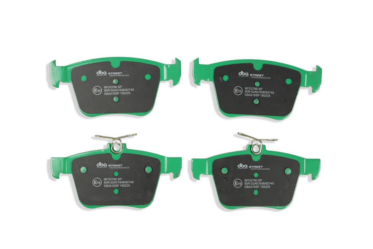 Audi S3 / TTS / VW Golf DBA Rear Brake Kit – Street Series T2 Slotted & Street Performance Brake Pads