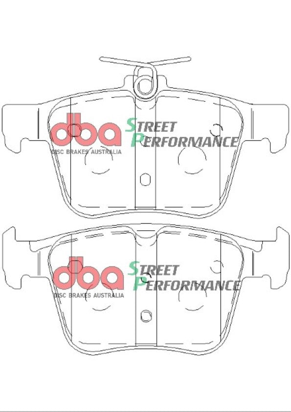 Audi S3 / TTS / VW Golf DBA Rear Brake Kit – Street Series T2 Slotted & Street Performance Brake Pads