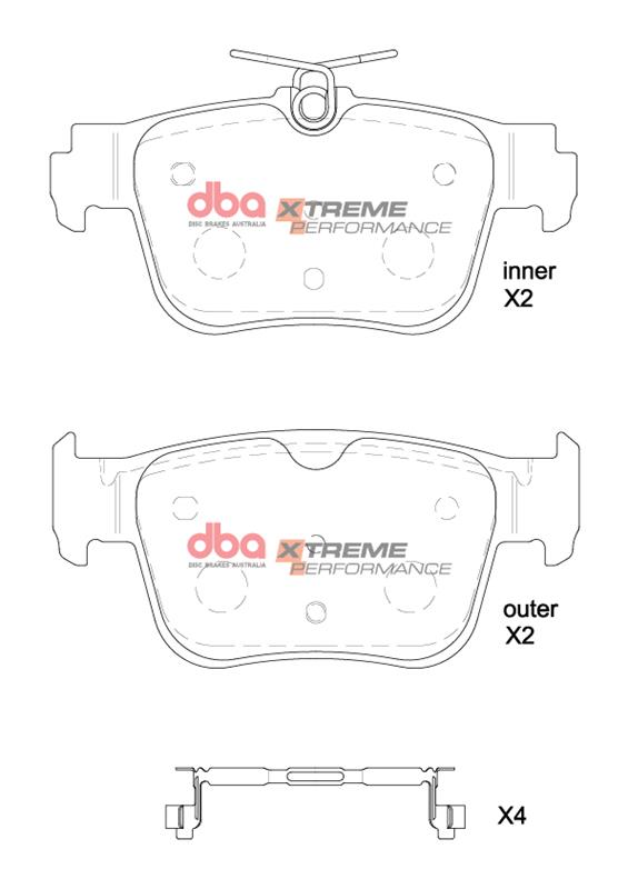 Cupra Formentor / Leon / Skoda Octavia DBA Xtreme Performance Rear Brake Pads