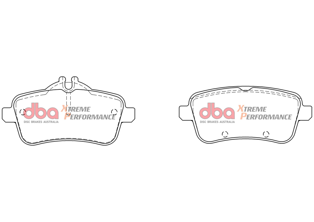 Mercedes-Benz A-Class / CLA / CLA-Class DBA Rear Brake Kit – 4000 Series T3 Slotted & Xtreme Performance Brake Pads