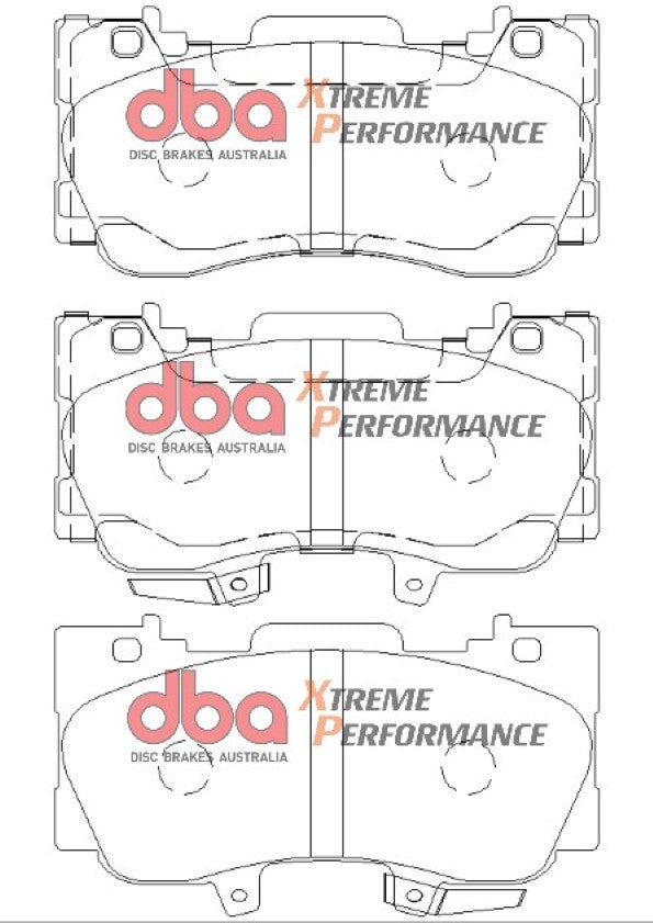 Ford Mustang DBA Front Brake Kit – 4000 Series T3 Slotted & Xtreme Performance Brake Pads (DBA42164S-9011XP)