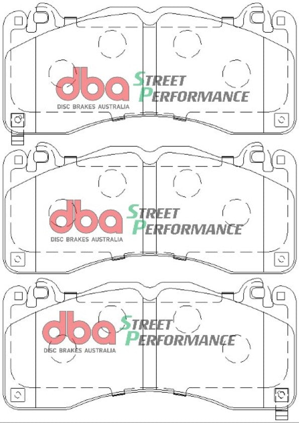 Ford Mustang DBA Front Brake Kit – 4000 Series T3 Slotted & Street Performance Brake Pads
