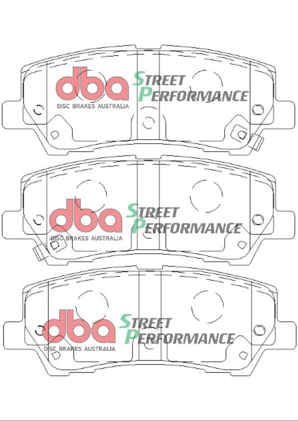 Ford Mustang DBA Street Performance Rear Brake Pads (DB9022SP)