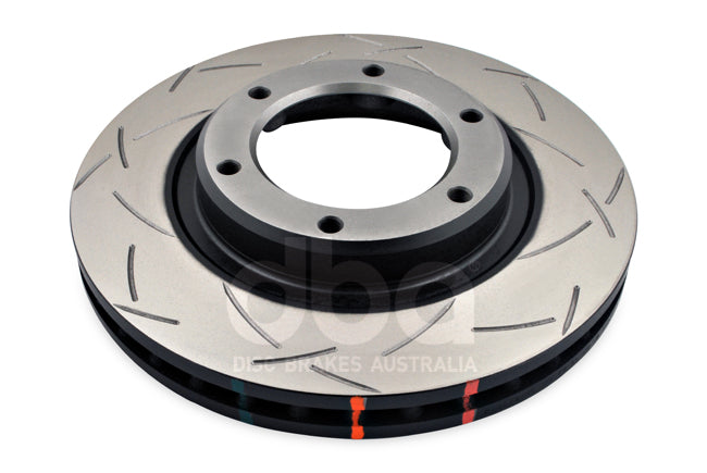 Toyota Landcruiser DBA Front Brake Kit – 4000 Series T3 Slotted & Xtreme Performance Brake Pads (DBA4784S-1199XP)