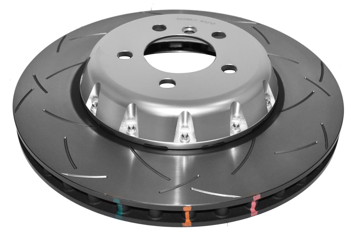 BMW 3 Series / 4 Series DBA 5000 Series T3 Slotted Silver Hat Front Brake Discs (Pair)