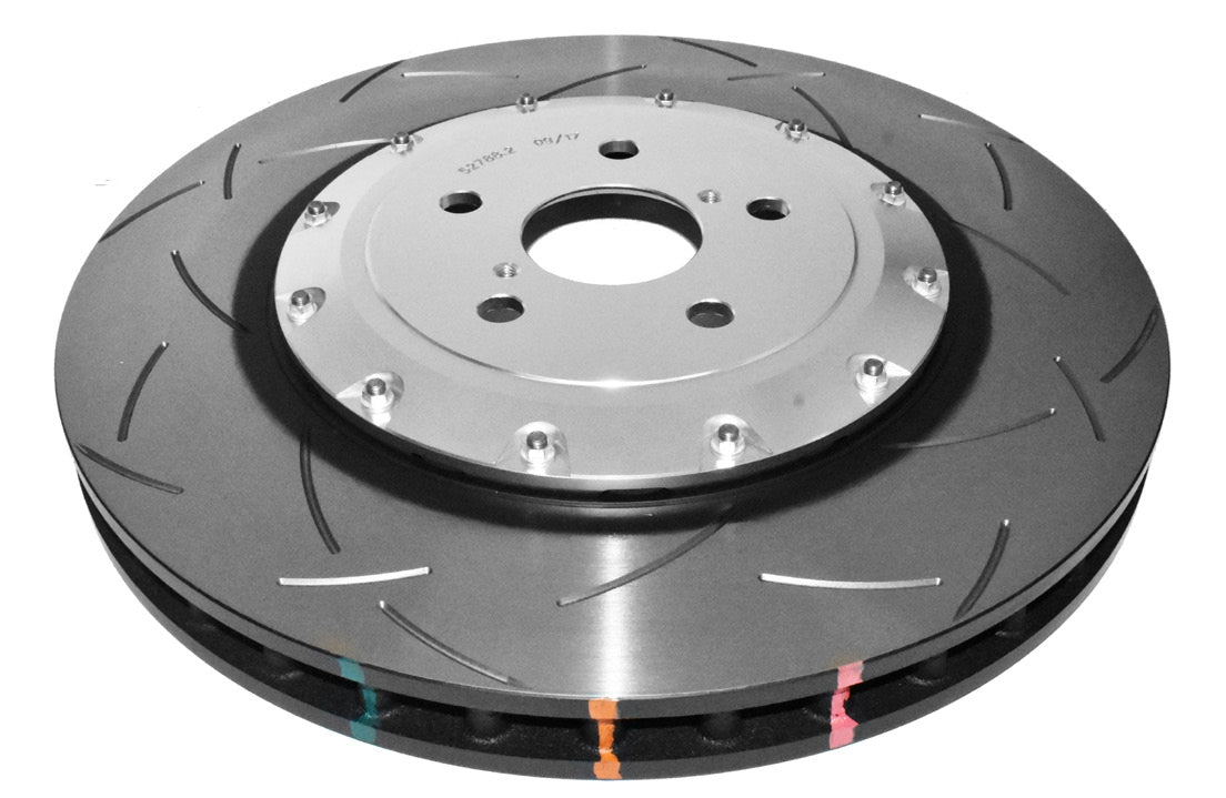 Audi RSQ3 DBA 5000 Series T3 Slotted Silver Hat Front Brake Discs (Pair)