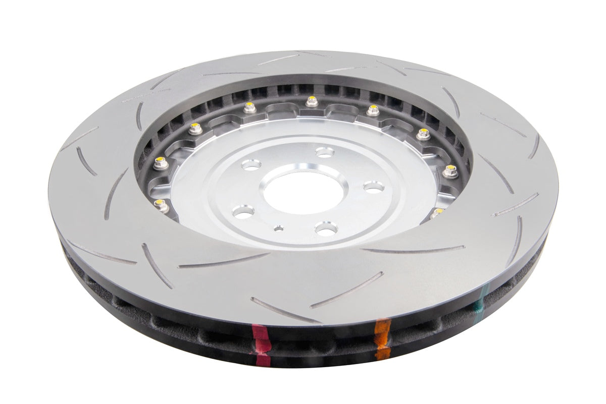 Audi TTRS DBA 5000 Series T3 Slotted Silver Hat Front Brake Discs (Pair)