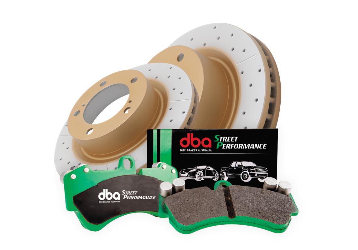 Toyota Landcruiser DBA Front Brake Kit – Street Series X-GOLD & Street Performance Brake Pads (DBA790X-1365SP)