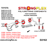 Starlet EP82/EP91 Front suspension bush kit ROAD