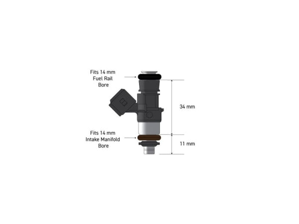 Bosch 1462cc injector (Flowmatched by Haltech)