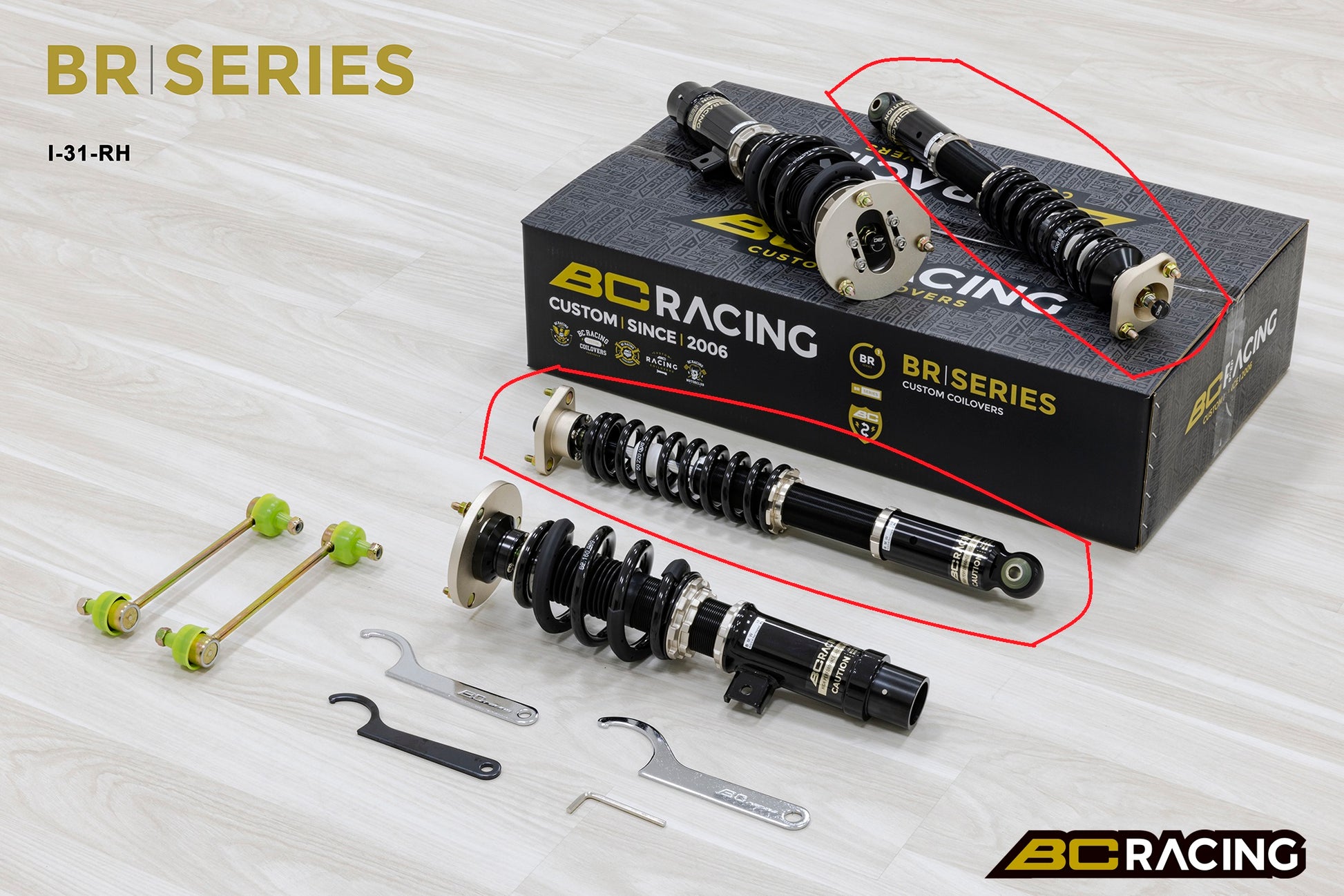 TRUE COILOVER REAR PAIR ONLY: BMW 3 Series (non M3) TRUE REAR COILOVER E46 (98-06) BR Series Type RH-1