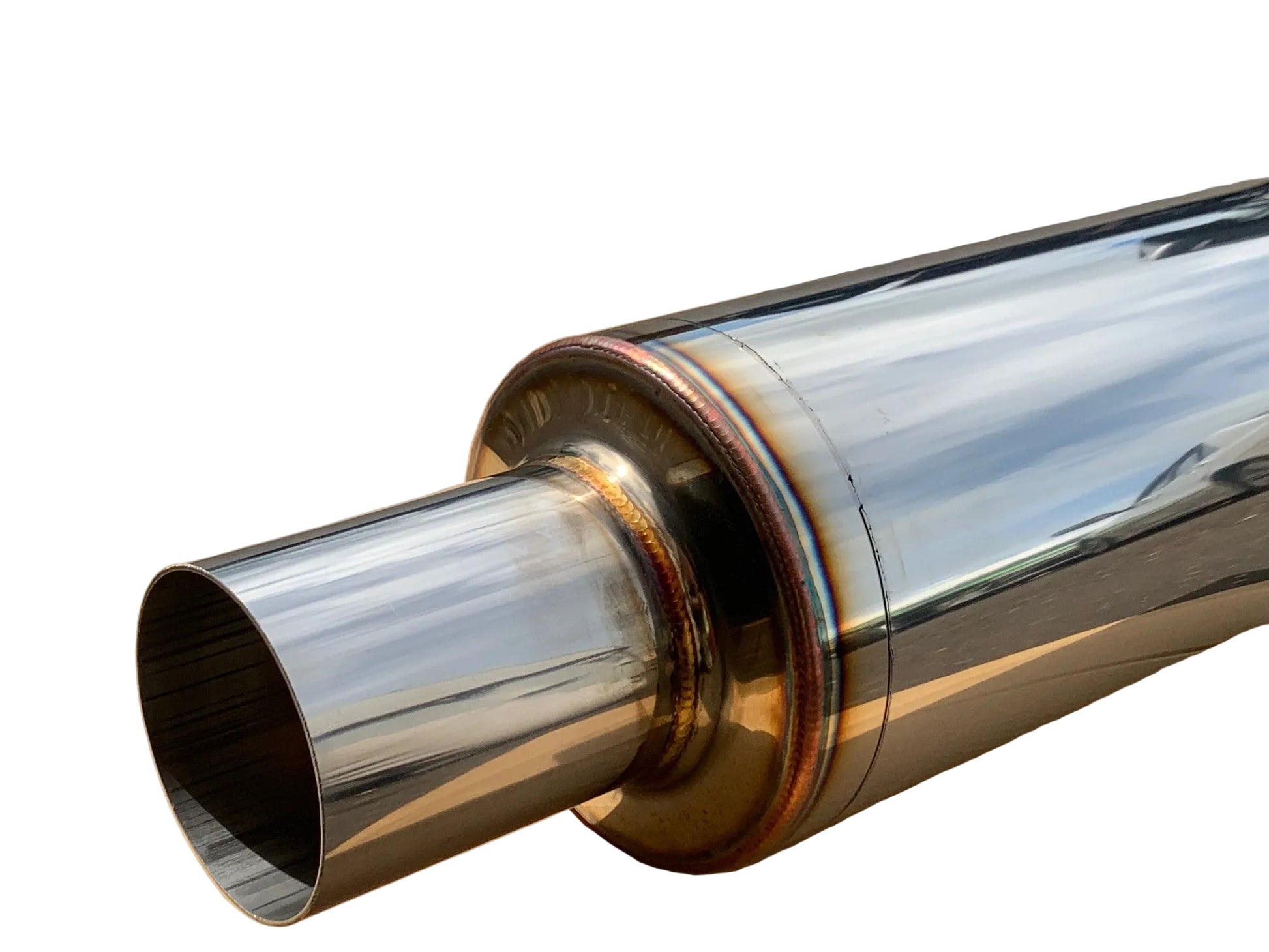 3" (76mm) Inlet Rear Silencer with 4" (102mm) Outlet Tip S/S-2