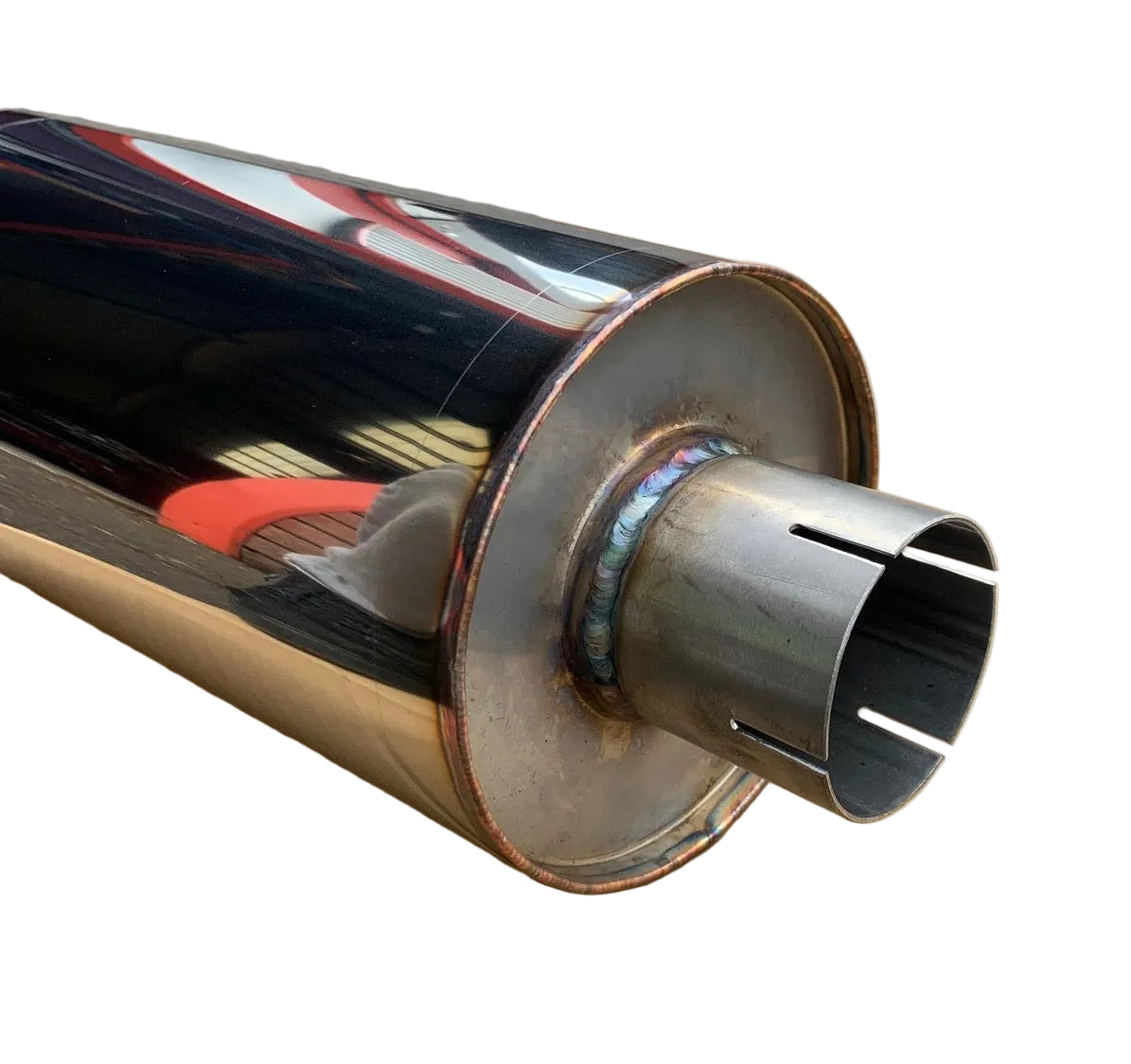 2.5" (63mm) Inlet Stainless Rear Silencer 4" (89mm) Outlet Tip S/S-5