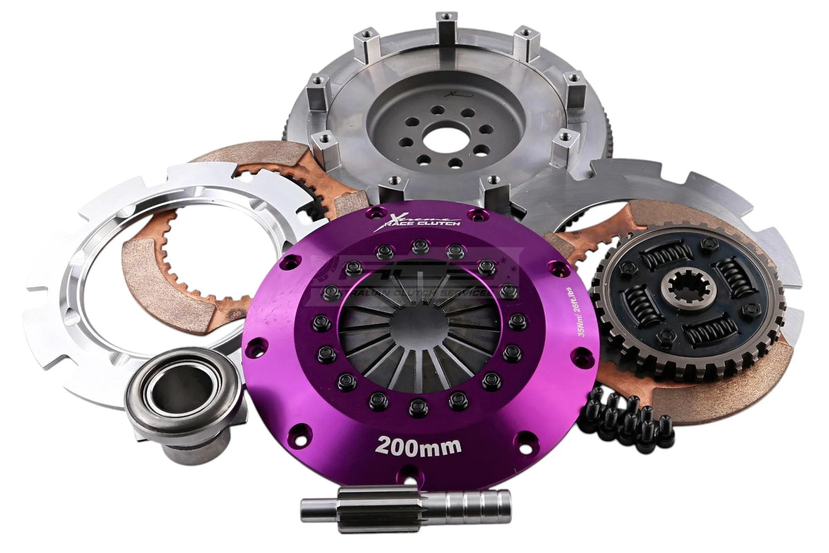 BMW 3-Series E30 Xtreme Performance 200mm Sprung Ceramic Twin Plate Clutch Kit Incl Flywheel 1200Nm