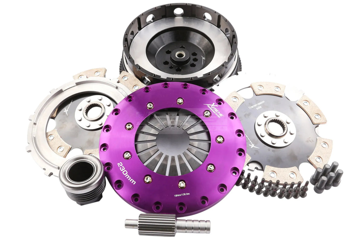 BMW 2-Series / 3-Series / 4-Series F22/F87/F30/F80 N55/S55 Xtreme Performance 230mm Rigid Ceramic Twin Plate Clutch Kit 