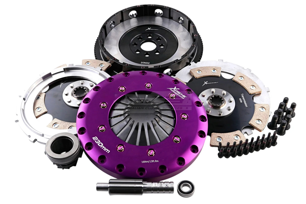 BMW 3-Series / 5-Series / Z3 E30/E36/E46/E34 Xtreme Performance 230mm Rigid Ceramic Twin Plate Clutch Kit Incl Flywheel 