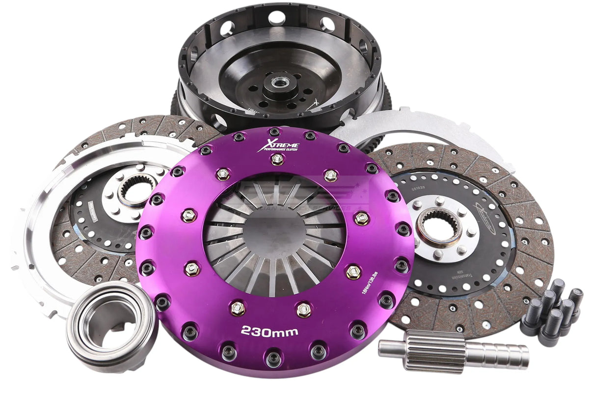 BMW 1-Series / 3-Series / 4-Series E82/E88/E90/F30 N55/N54/N20 Xtreme Performance 230mm Organic Twin Plate Clutch Kit In