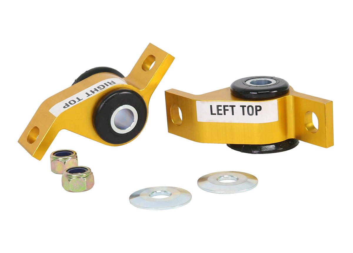 Subaru Impreza / Legacy / Liberty GC/GF/BC/BJ Whiteline Front Lower Inner Rear Bushings Offset Caster & Anti Lift (KCA31