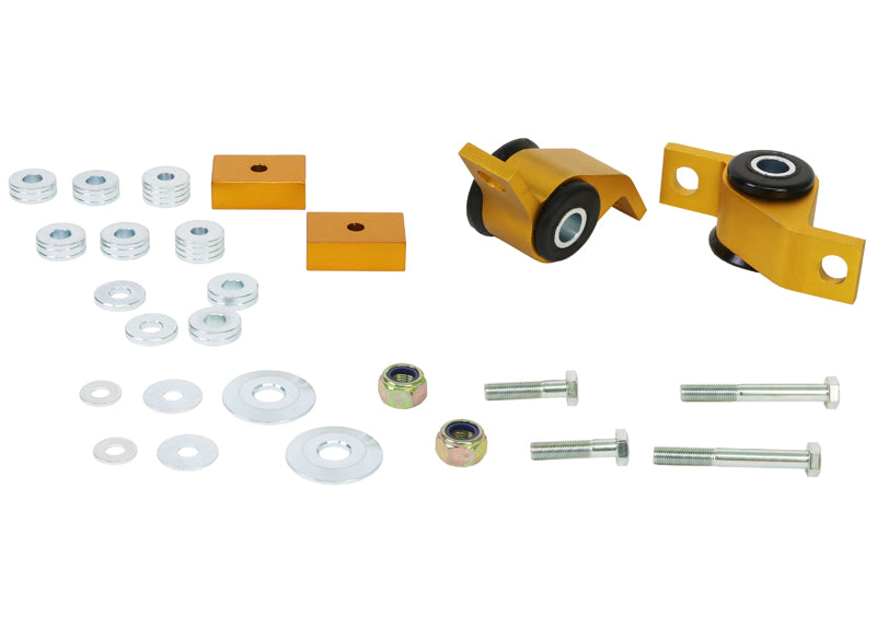 Subaru Impreza GD/GG Whiteline Front Lower Inner Rear Bushings Offset Caster & Anti Lift (KCA359)