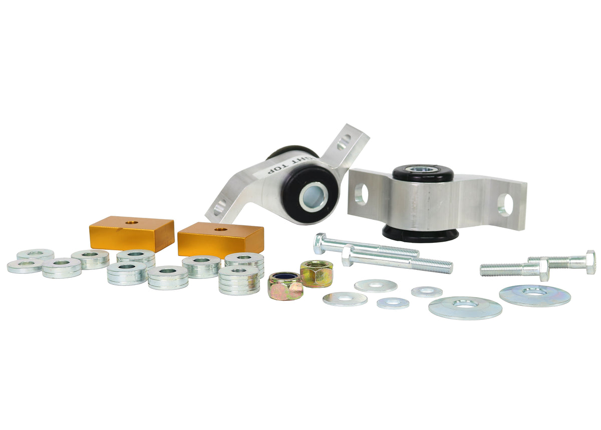 Subaru Impreza GD/GG Whiteline Front Lower Inner Rear Bushings Offset Caster & Anti Lift (KCA359M)