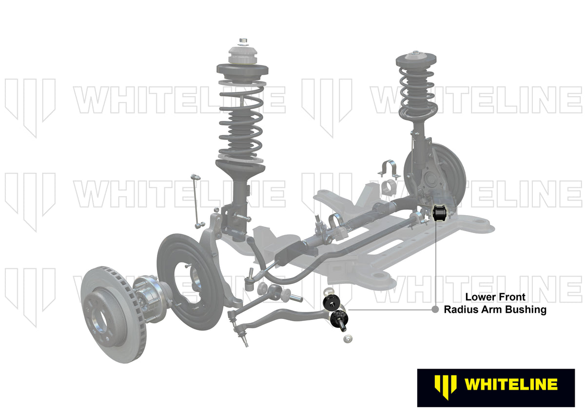 BMW Z4 / Toyota Supra G29/DB Whiteline Front Radius Arm Lower Bushing Double Offset Caster Kit