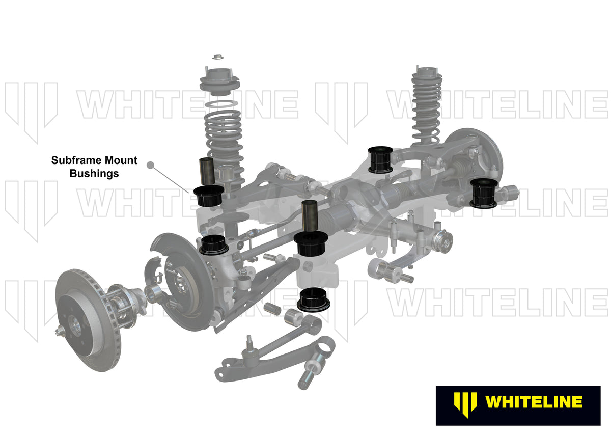 Subaru Impreza GE/GH/GR/GV Whiteline Rear Subframe Bushing Kit