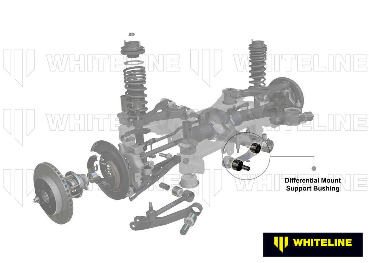 Subaru BRZ / Toyota 86 / Toyota GR 86 ZC6/ZD8/ZN6/ZN8 Whiteline Rear Differential Mount Front Bushing Kit