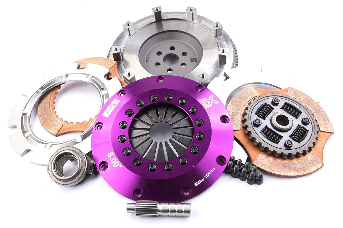 Mazda 323 Xtreme Performance 200mm Sprung Ceramic Twin Plate Clutch Kit Incl Flywheel 1200Nm