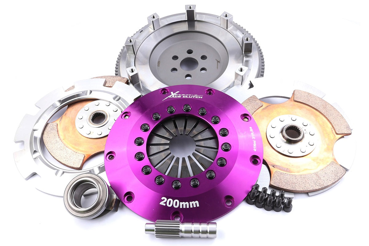 Mazda 323 Xtreme Performance 200mm Rigid Ceramic Twin Plate Clutch Kit Incl Flywheel 1200Nm