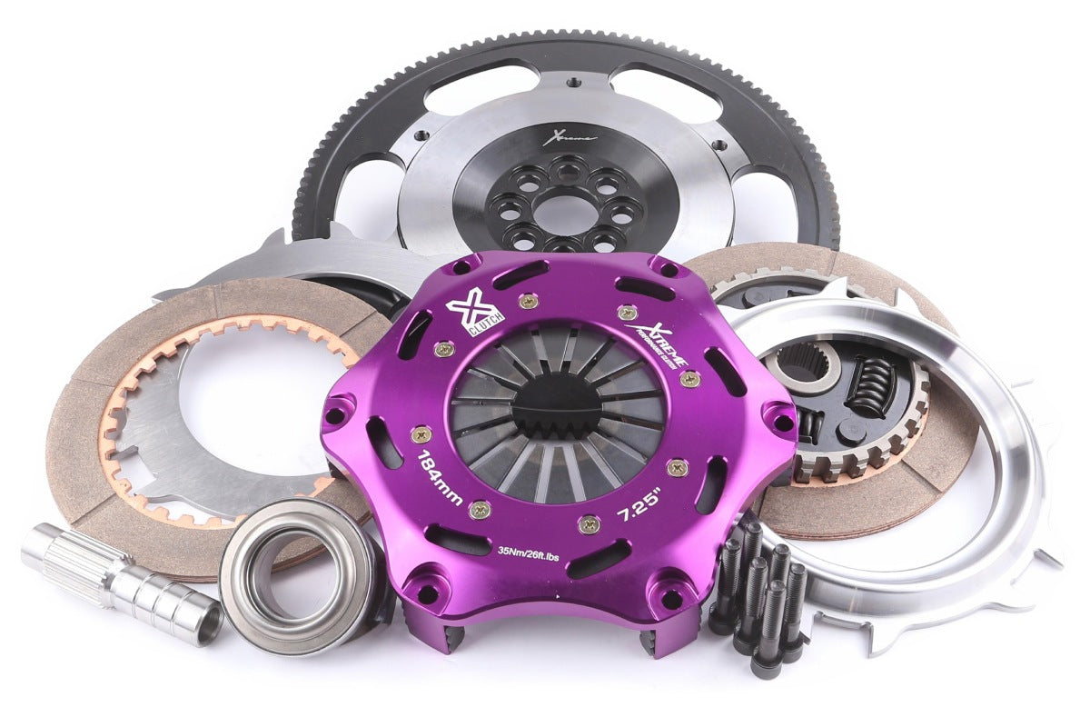 Honda Civic / Integra Gen. VII K20A2/K20Z4/K20A5 Xtreme Performance 184mm Sprung Ceramic Twin Plate Clutch Kit Incl Flyw