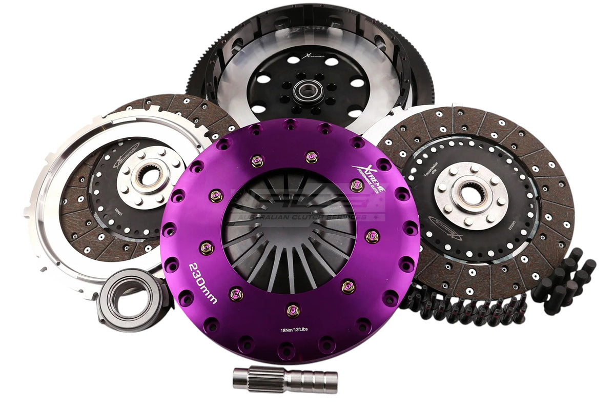 Honda Civic Gen. IX/Gen. X/Gen. XI K20C1 Xtreme Performance 230mm Organic Twin Plate Clutch Kit Incl Flywheel 1200Nm