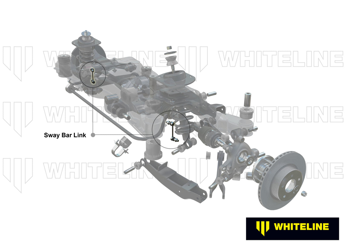 Whiteline Universal Sway Bar Links Adjustable Ball Style 330-355mm (Pair)
