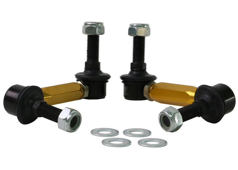 Ford Focus, Mustang and Mitsubishi Pajero Whiteline Rear Adjustable Anti Roll Bar Links 100-125mm (Pair)