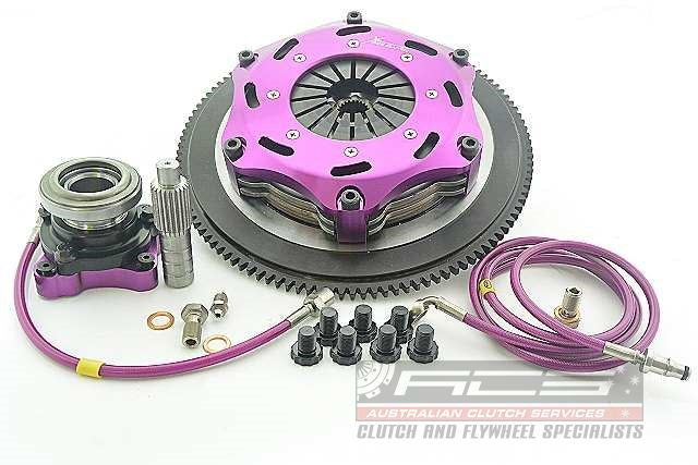 Mitsubishi Lancer Xtreme Performance 184mm Rigid Ceramic Twin Plate Clutch Kit Incl Flywheel & CSC 1220Nm