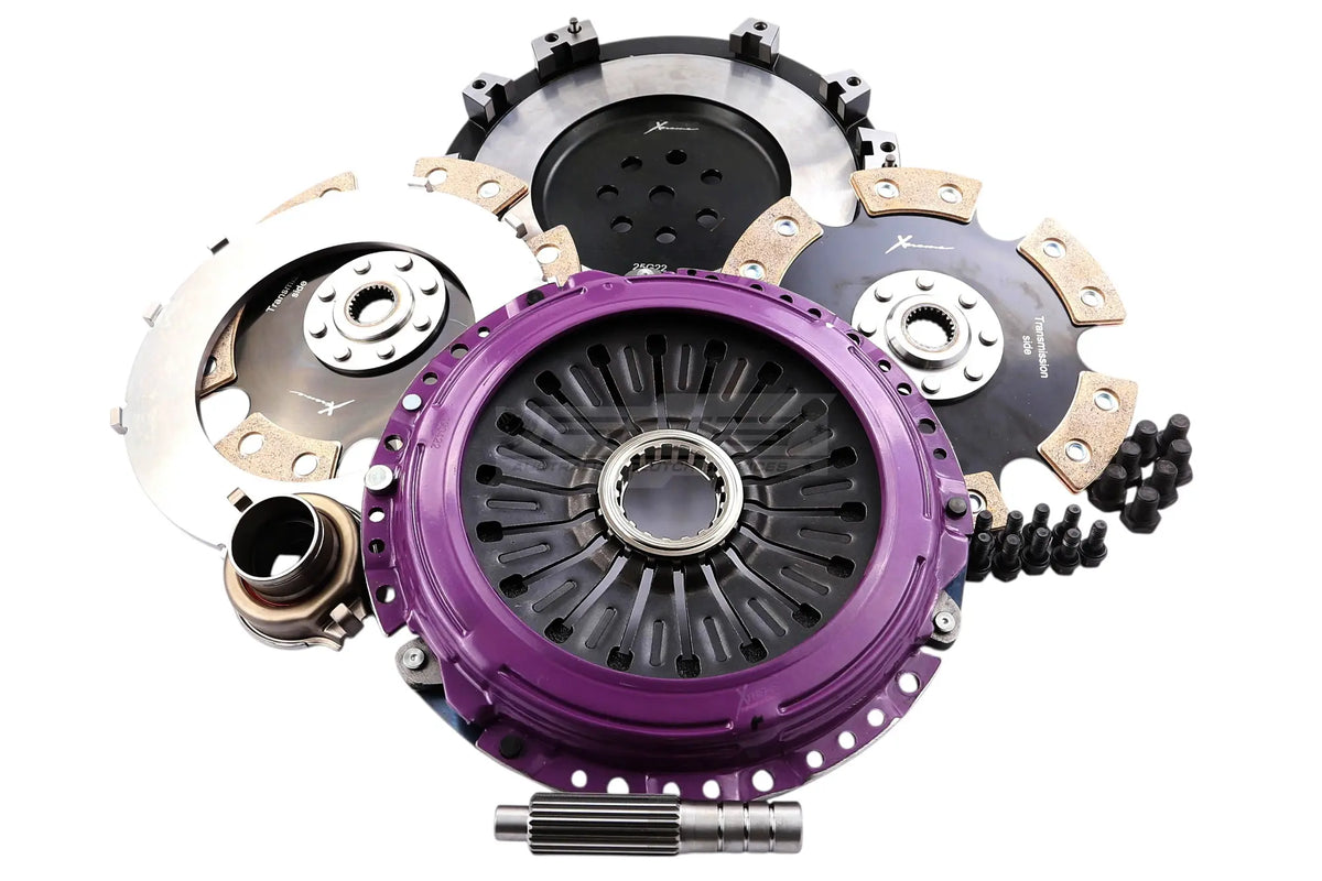 Mitsubishi Lancer Xtreme Performance 230mm Rigid Ceramic Twin Plate Clutch Kit Incl Flywheel 1800Nm
