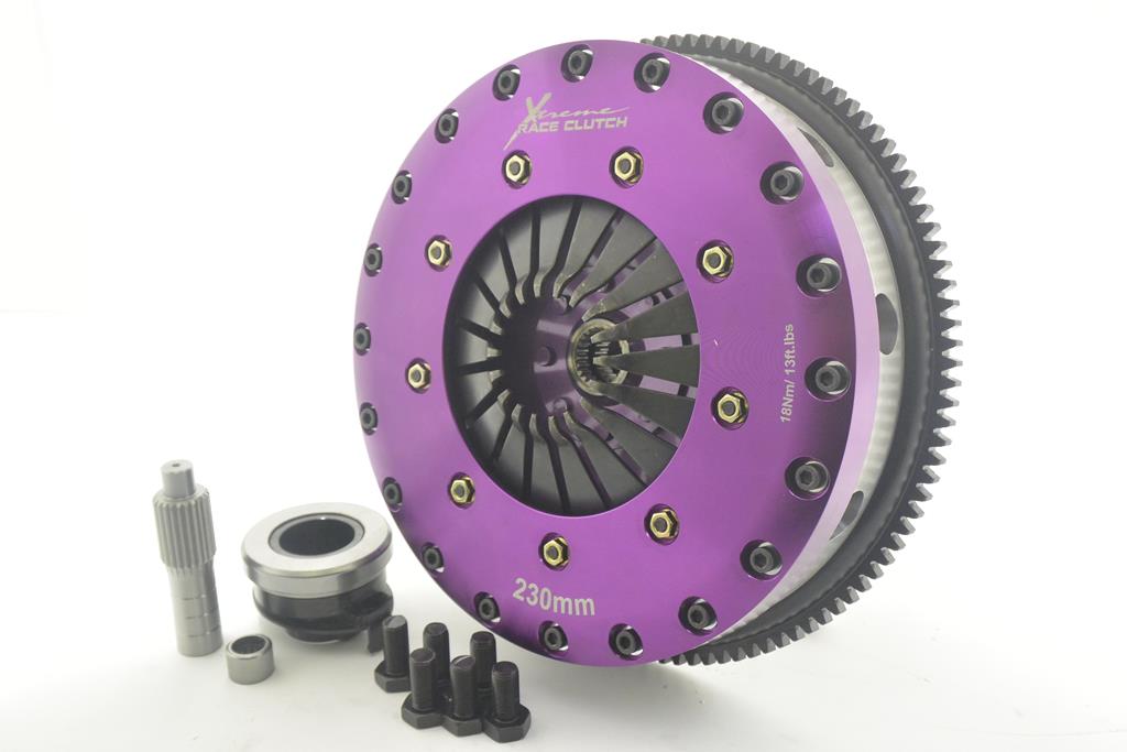 Mazda 3 / 6 / CX-7 L3YH/L3M6/L3Y7 Xtreme Performance 230mm Organic Twin Plate Clutch Kit Incl Flywheel 1200Nm