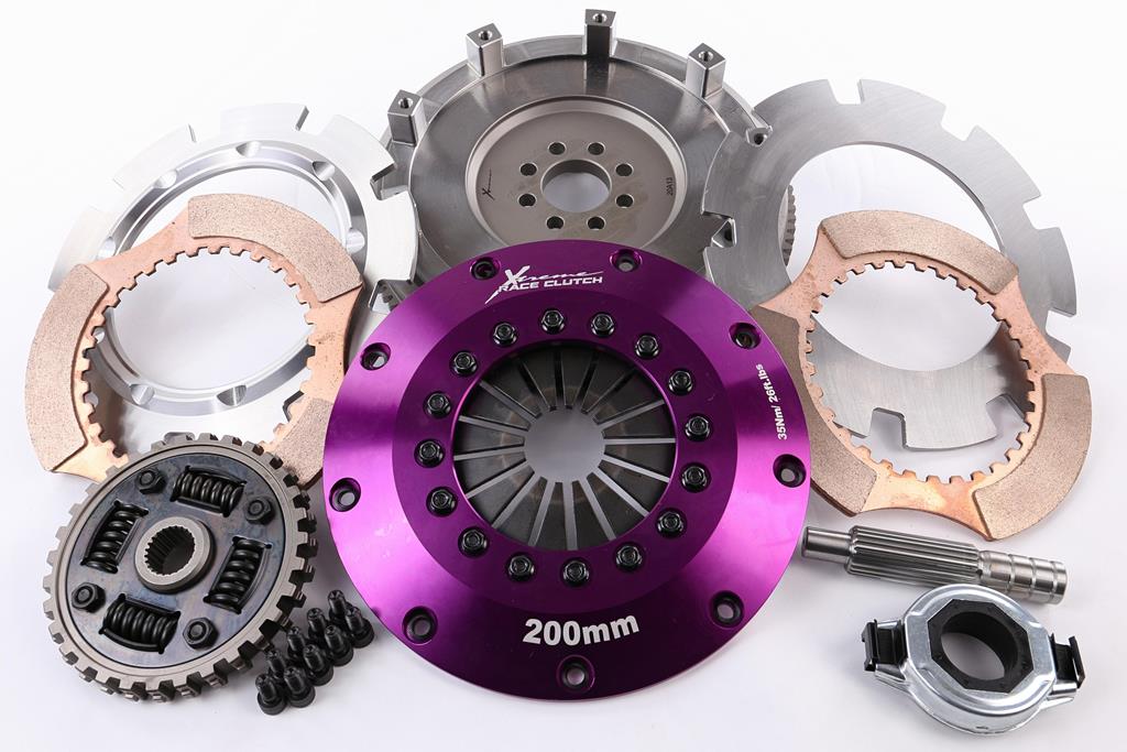 Nissan Sunny B13/N14 SR20DET Xtreme Performance 200mm Sprung Ceramic Twin Plate Clutch Kit Incl Flywheel 1200Nm