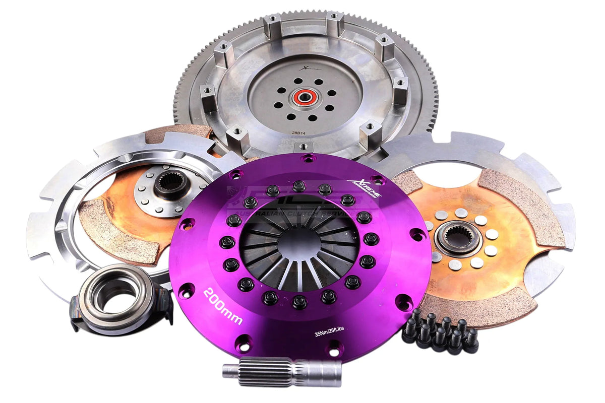 Subaru Forester / Impreza / Legacy SG/SH/GEE)/Gen. V EJ255/FA20F/FA20E Xtreme Performance 200mm Rigid Ceramic Twin Plate