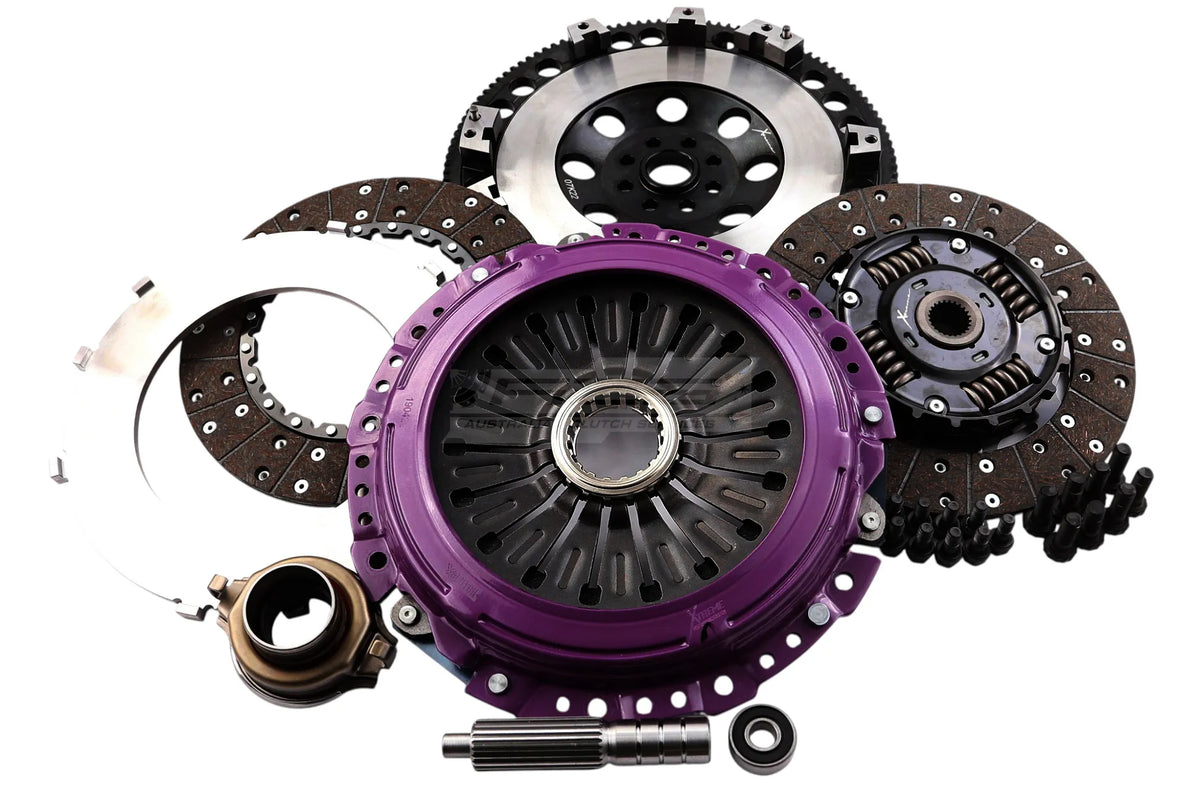 Subaru Impreza / WRX EJ205/EJ207/EJ257 Xtreme Performance 230mm Sprung hub Organic Twin Plate Clutch Kit Incl Flywheel 1