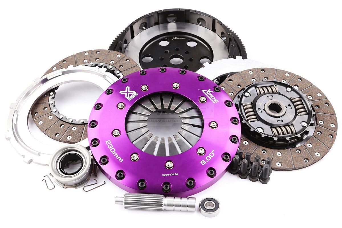 Subaru BRZ / Toyota GR86 / GT86 FA20D/FA20C/FA24C Xtreme Performance 230mm Sprung hub Organic Twin Plate Clutch Kit Incl