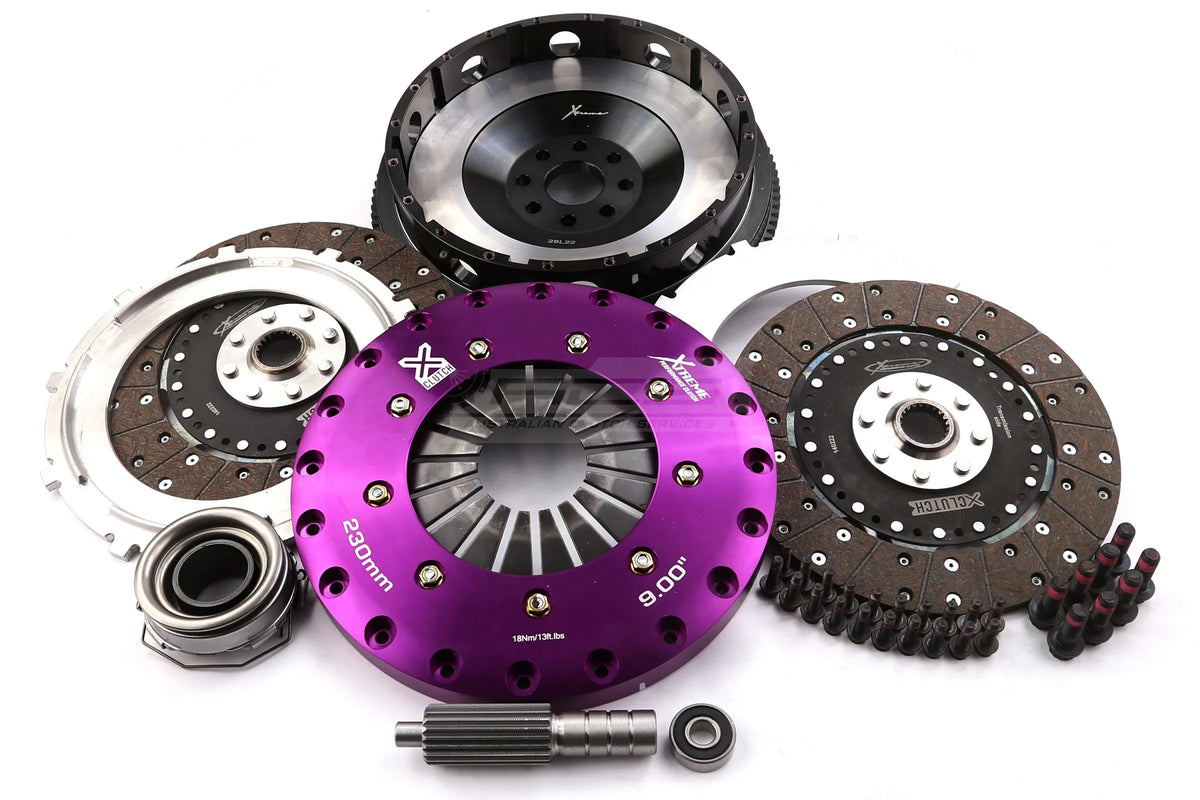 Toyota Supra JZA80R) 2JZ-GE Xtreme Performance 230mm Organic Twin Plate Clutch Kit Incl Flywheel 1200Nm