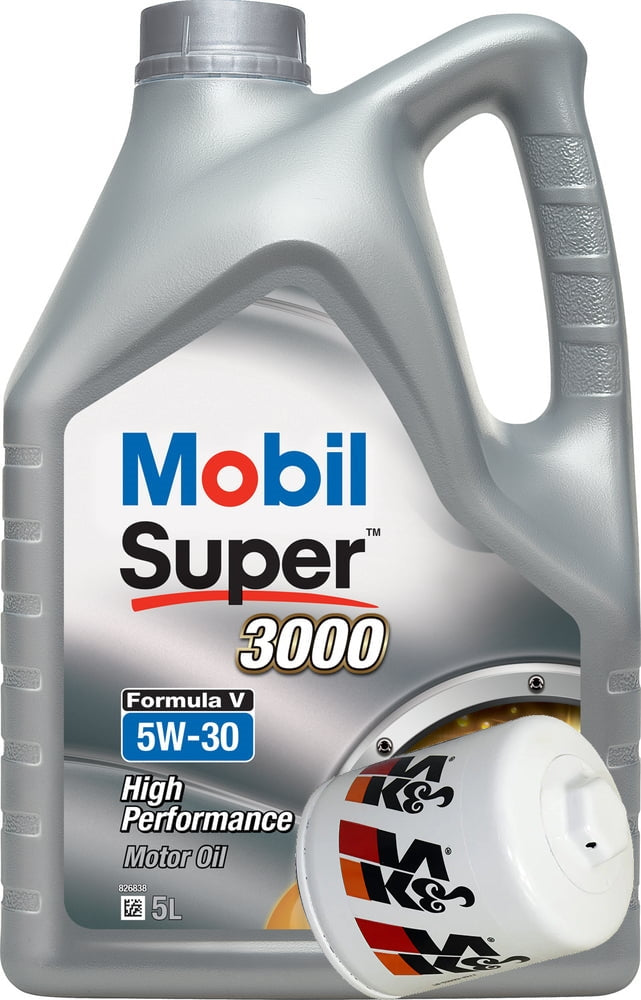 Soarer 1UZ Mobil 1 5W-30 Formula V Super 3000 Engine Oil & Filter Kit 6L (K&N Filter)-1