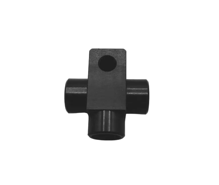 OBP M10X1 FEMALE TEE ADAPTOR PIECE - ALUMINIUM BLACK-1