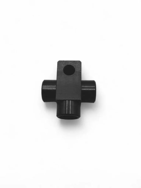 OBP M10X1 FEMALE TEE ADAPTOR - ALUMINIUM BLACK