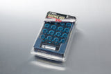 Work Wheels Japan M12x1.5 Aluminium Locking Wheel Nuts Set Racing Nut Blue